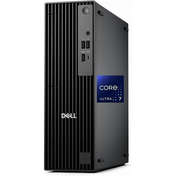 Dell Pro Slim QCS1250 SFF Desktop (Replaces OptiPlex SFF), Intel Ultra 7-265K, 64GB DDR5, 2TB NVMe SSD, WiFi 6E, BT, USB-C, HDMI/DP, Windows 11 Pro, Small Form Factor Business PC Black