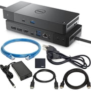 Dell Pro Thunderbolt 4 Smart Dock SD25TB4 130W Power Delivery, supports up to four 4K 60Hz displays, includes DisplayPort and HDMI cables.