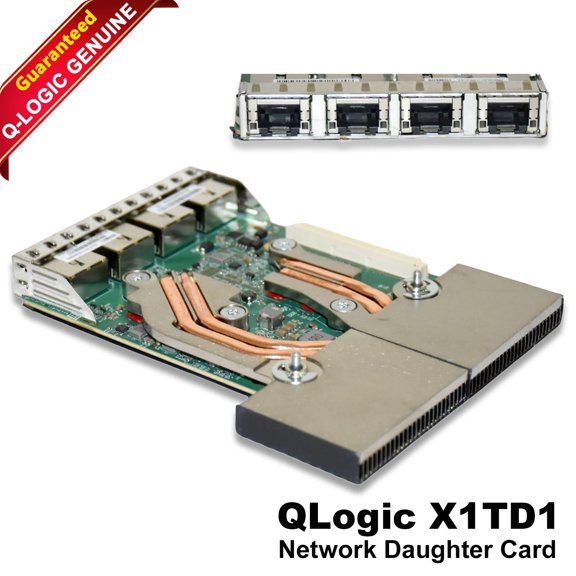 Pre-Owned Dell QLogic QL41164 Quad-Port 10GbE RJ-45 Ethernet Network Daughter Card X1TD1