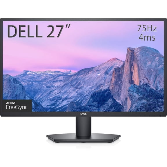 Dell SE2722HX 27" VA FHD Monitor 75 Hz, 4 ms Response Time AMD FreeSync, Tilt Adjustments HDMI & VGA