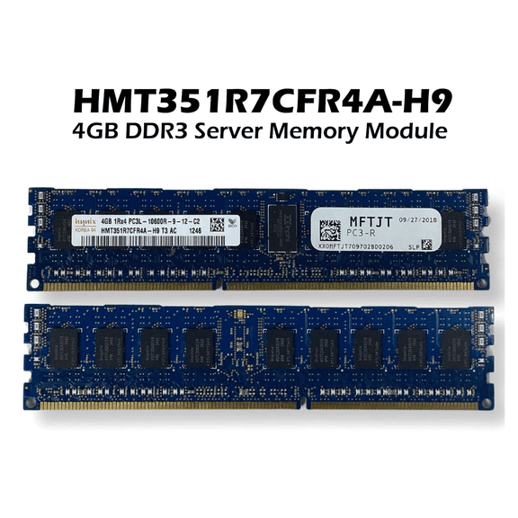 Dell SK Hynix HMT351R7CFR4A-H9 4GB DDR3-1333 ECC Registered Server Memory MFTJT