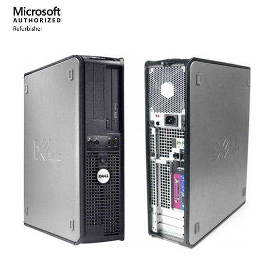 Dell Silver 755 Desktop PC with Intel Core 2 Duo Processor, 2GB Memory, 160GB Hard Drive and Windows 10 Home (Monitor Not Included)