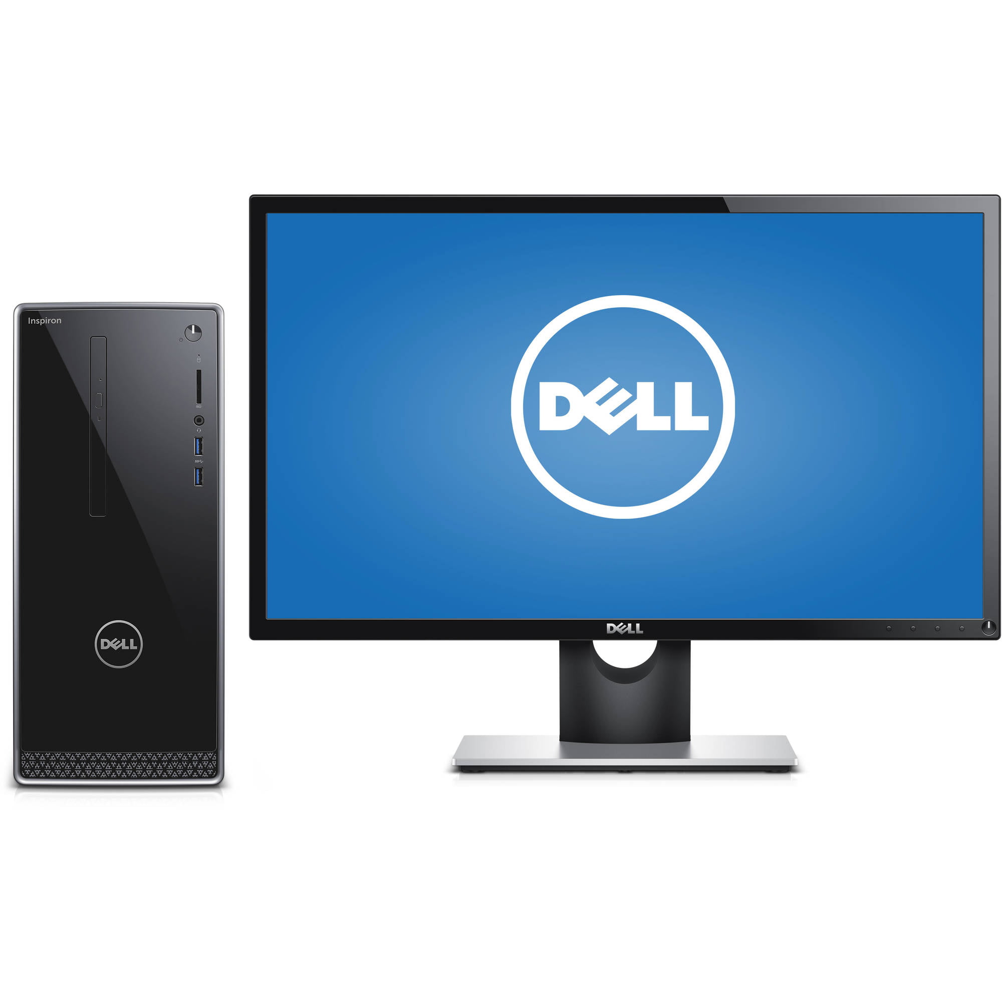 Dell Silver Inspiron 3650 Desktop PC with Intel Core i5-6400 Processor,  12GB Memory, 24