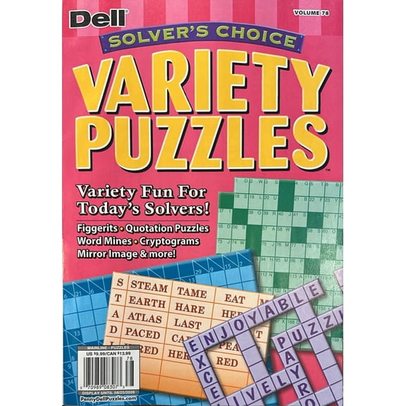 Dell SolverS Variety Puzzles Magazine Issue 78