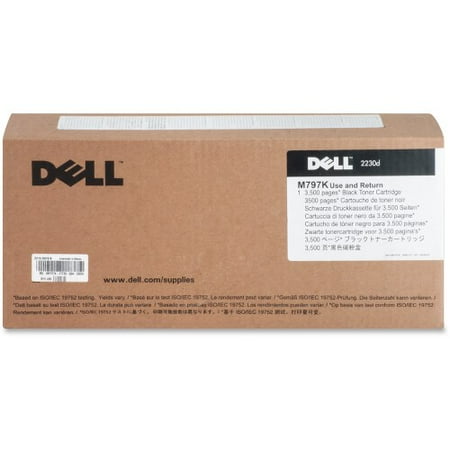 Dell M797K toner -- 3500 page (high yield, single use) Black toner for Dell 2230d Printer -- 330-4131
