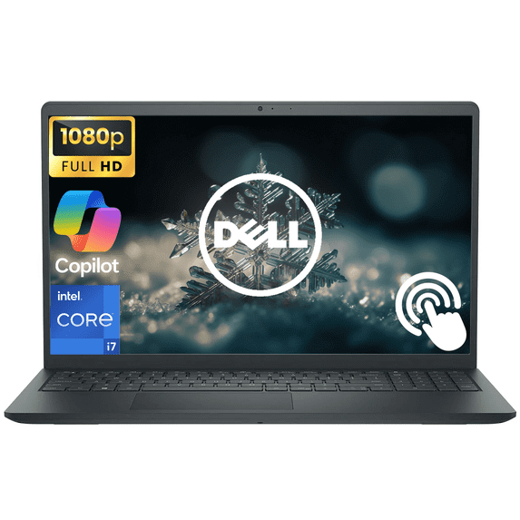 Dell Touchscreen 15.6" FHD Business Laptop Computer, Intel Core i7-1355U 10-Core Processor, 32GB RAM 1TB SSD, Windows 11 Laptop, Intel UHD Graphics, Numeric Keypad, Media Card Reader, Carbon Black