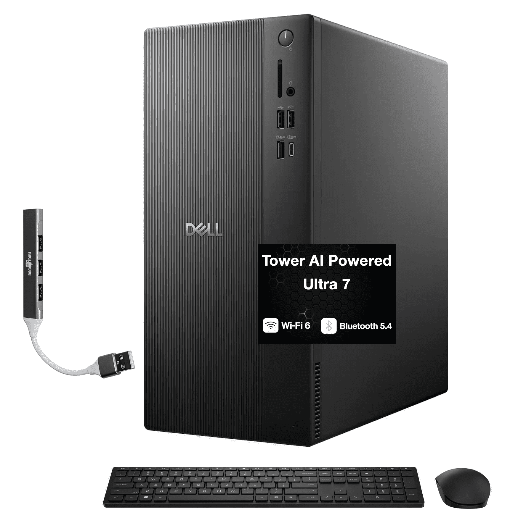 Dell Tower ECT1250, 32GB RAM, 2TB SSD, w/usb port expander