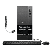 Dell Tower ECT1250 Desktop, Intel Core Ultra 7 265F, RTX 5060, 32GB DDR5, 1TB SSD, Win 11 Home w/DKZ Hub