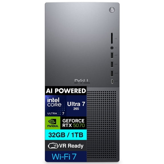 Dell Tower Plus EBT2250 Desktop, Ultra 7-265, 32GB, 2TB SSD, RTX 5070, W11P