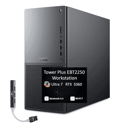 Dell EBT2250, Ultra 7 265, RTX 5060, 32GB, 1TB SSD, Win11 Pro, w/DKZ USB Hub