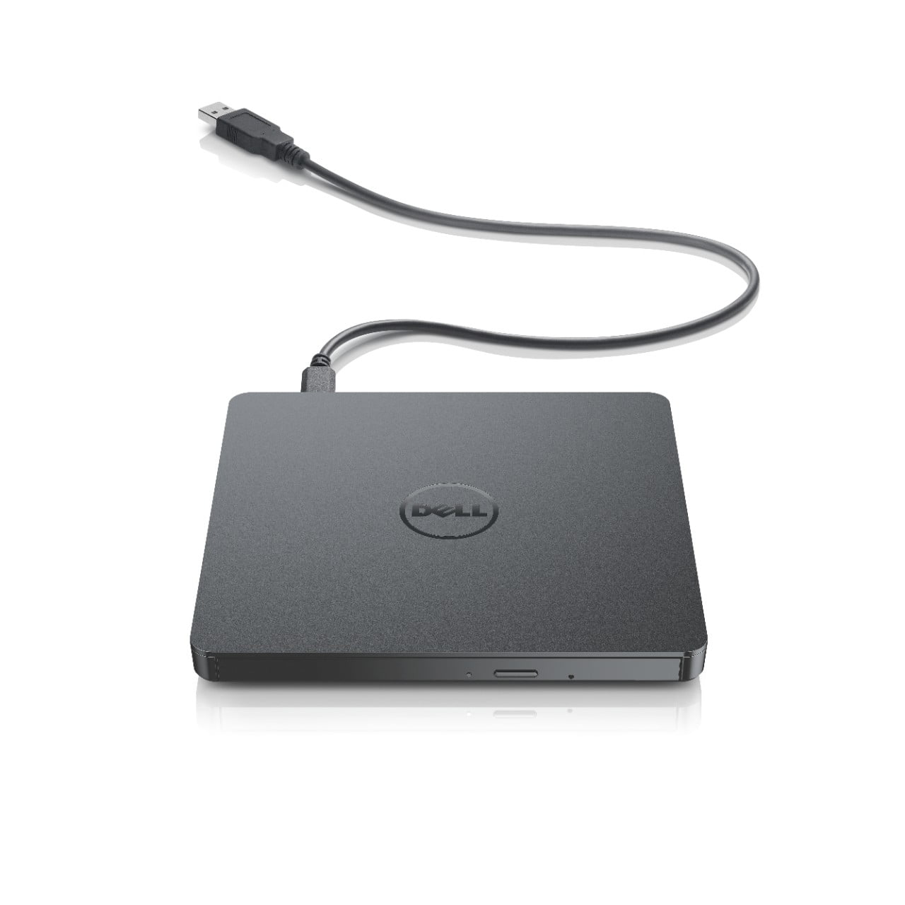 Dell DW316 USB Slim DVD +/- RW Drive - Plug and Play, Tray Media Load Type - Black
