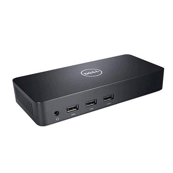 Dell D3100 USB 3.0 Docking Station - Triple 4K Display - 65W Power Adapter - Black