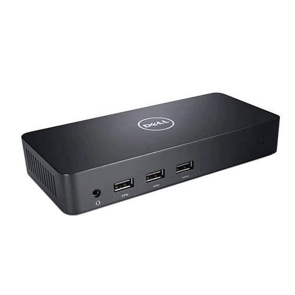 Dell D3100 USB 3.0 Docking Station - Triple 4K Display - 65W Power Adapter  - Black