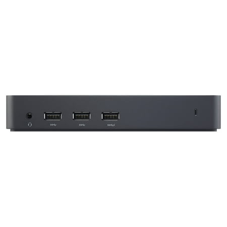 Dell - D3100 USB 3.0 Docking Station- HDMI - DP  - Ethernet - USB-C - USB-A - Headphone and audio output -Plug and Play - Black