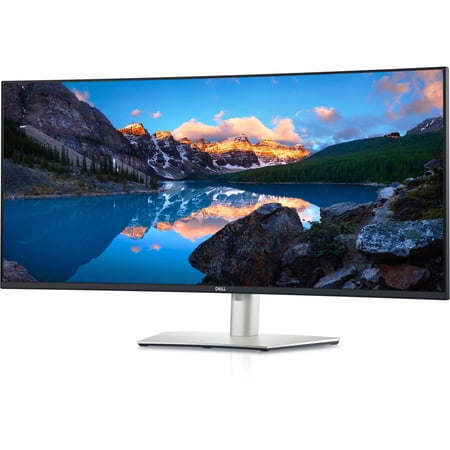 Dell UltraSharp U4021QW 39.7" 5K2K WUHD Curved Screen LED LCD Monitor - 21:9 - Black, Silver, Black, Silver