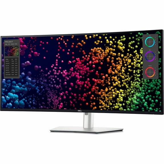 Dell UltraSharp U4025QW 40" Class 5K2K WUHD Curved Screen LED Monitor, 21:9, Black, Silver