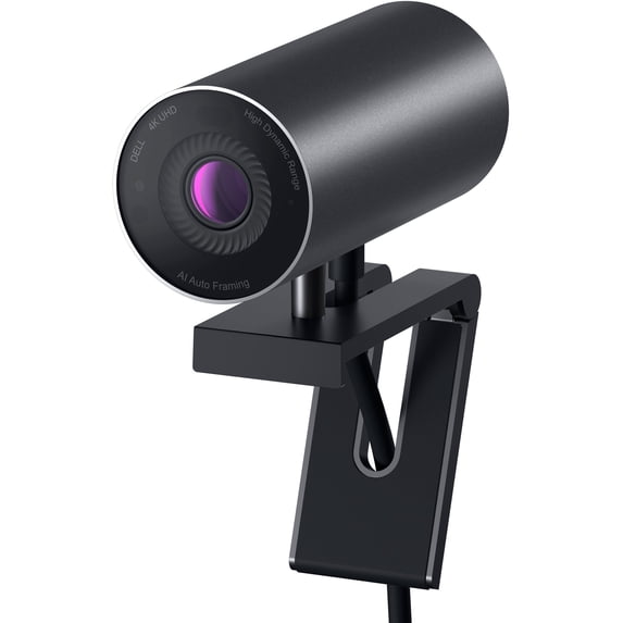 Dell UltraSharp WB7022 4K UHD Web Cam, Auto Focus, Black, 2 Pack