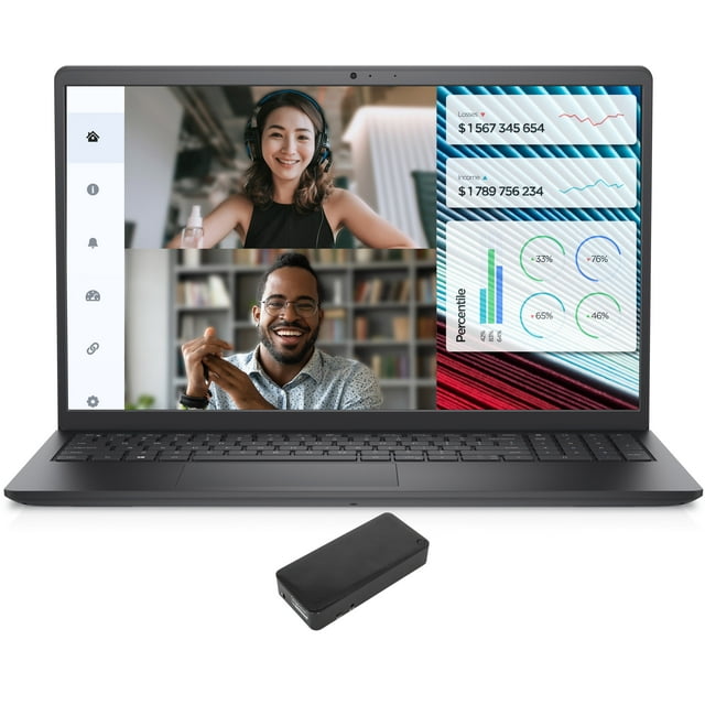 Dell VOSTRO Home/Business Laptop (Intel i7-1255U 10-Core, 15.6in 120 Hz Full HD (1920x1080), NVIDIA MX550, 8GB RAM, 512GB PCIe SSD, Wifi, USB 3.2, HDMI, Webcam, Win 10 Home) with DV4K Dock