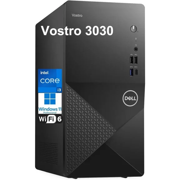 Dell Vostro 3030 Desktop, Intel Core i3-14100, 32GB DDR5, 2TB SSD, New