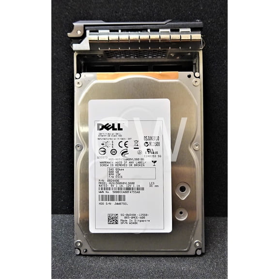 Dell W348K 600GB 15000RPM 6Gb/s 3.5" SAS Hard Drive HUS156060VLS600