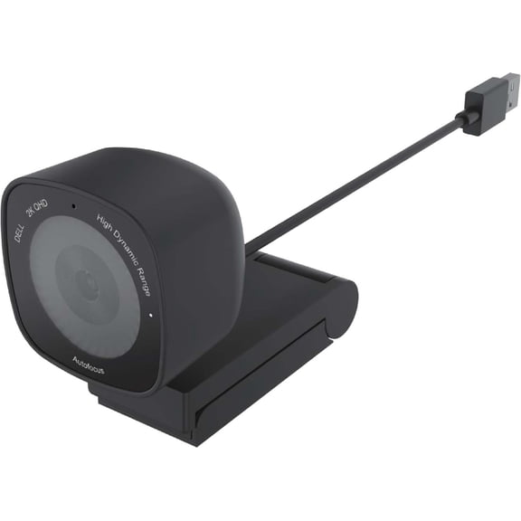 Dell WB3023 Webcam, 60 fps, Black, USB 2.0