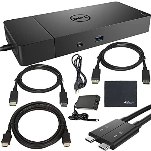 Dell WD19DCS WD19 DCS Performance Docking Station with 210W Power Supply, HDMI and 2 DisplayPort Cables, AOM Starter Bundle