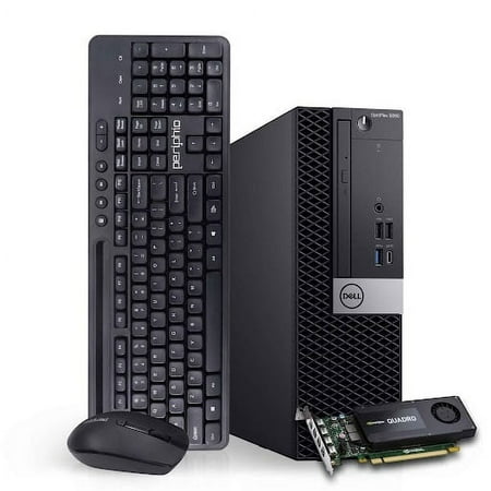 Dell Workstation PC Desktop Computer | Editing and Design | GeForce K1200 4GB GPU | Intel Core i7 | 32GB DDR4 RAM, 120GB NVMe + 500GB SDD | Wi-Fi + Bluetooth | Windows 11 Pro