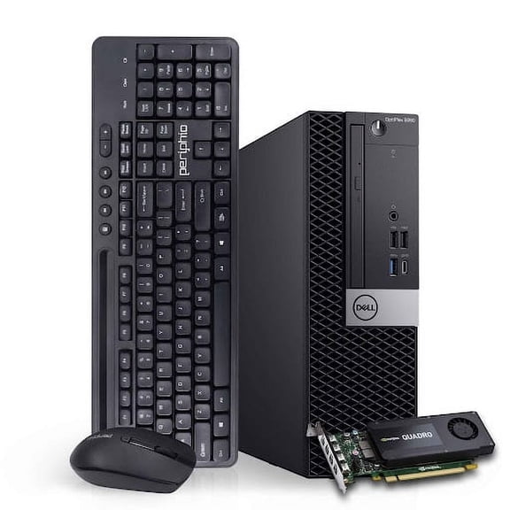 Dell Workstation PC Desktop Computer | Editing and Design | GeForce K1200 4GB GPU | Intel Core i7 | 32GB DDR4 RAM, 120GB NVMe + 500GB SDD | Wi-Fi + Bluetooth | Windows 11 Pro