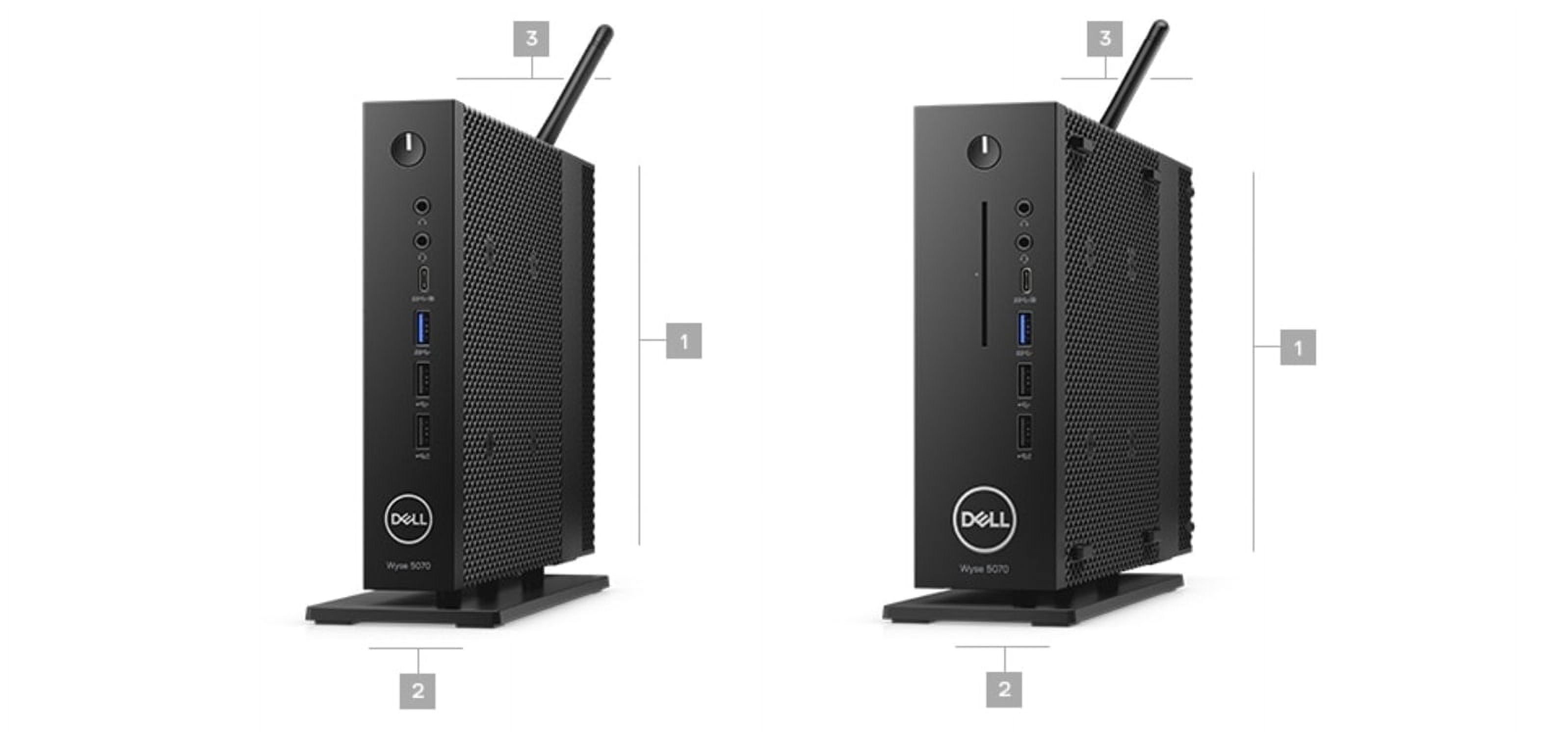 Dell Wyse 5070 Desktop (2018) | Core Pentium Silver - 16GB SSD - 8GB RAM | 4 Cores