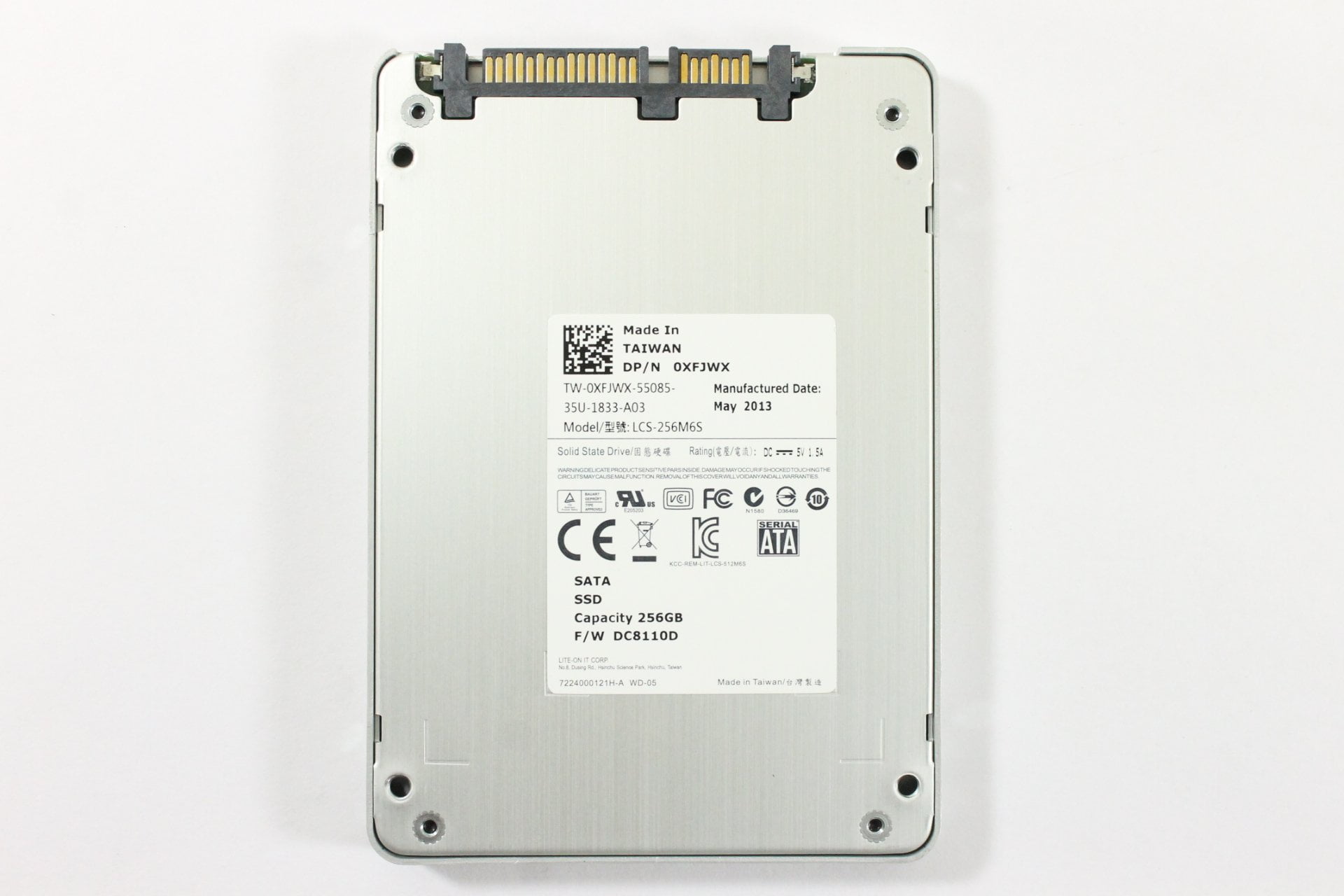 Dell XFJWX LCS-256M6S 2.5" SATA SSD 256GB 6 GB/s LITE-ON IT CORP Laptop Hard Drive Precision M6700
