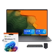 Dell XPS 13.4 Touch Laptop, Snapdragon X Elite X1E-80-100, 32GB RAM, 2TB Storage 1TB SSD+1TB Dock Station, Qualcomm Adreno Graphics, Backlit Keyboard, Fingerprint, WiFi 7, Win11 Pro, Graphite