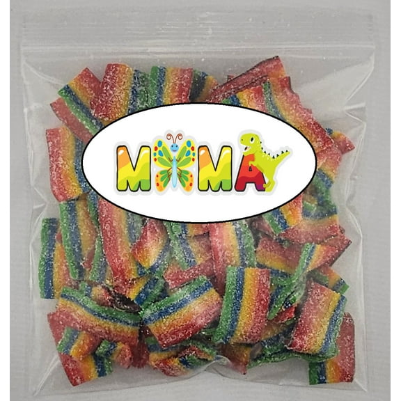 MiMa MiMa Assorted Sour Gummy Candy - Tangy, Chewy SOUR Candy in Fun Shapes - Bulk Bag for Parties, Snacks & Gifts - Sour & Sweet Belts 1lb