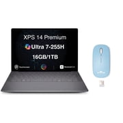 Dell XPS 14 Ultra 7-255H 16GB LPDDR5X 1TB SSD 14.5in OLED 3.2K Win11H w/Mouse