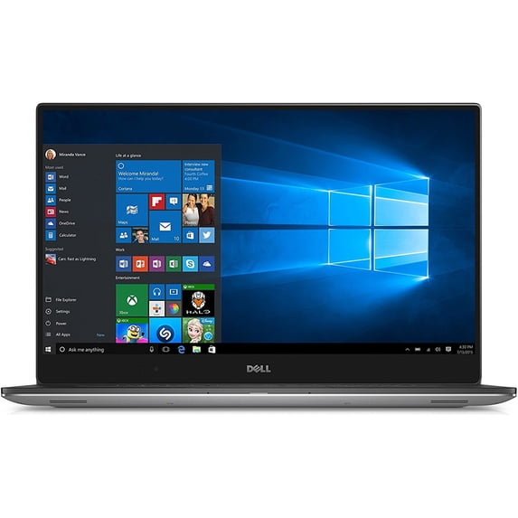 Dell XPS 15.6" 4K UHD Touchscreen Laptop, Intel Core i7 i7-6700HQ, 16GB RAM, 1TB SSD, Windows 10 Home, Aluminum Silver, 15-9550