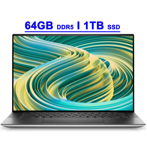 Dell XPS 15 9530 Premium Creator and Business Laptop 15.6" WUXGA (500nits) Intel 10-core i7-13620H 64GB DDR5 1TB SSD Backlit Thunderbolt4 Intel Killer 1675 Waves Nx 3D Win11