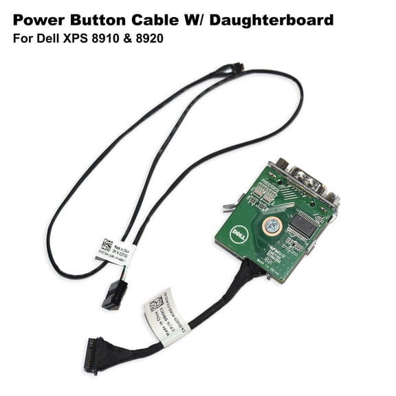 Dell XPS 8910 / 8920 / 8930 Desktop Power Button Board with Cable 37JGH