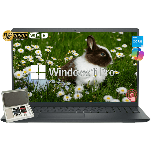 Dell Inspiron 15 Touchscreen Laptop, Intel i5-1334U (Up to 4.6GHz), 15.6" FHD Display, 64GB RAM, 2TB SSD, Windows 11 Pro, Copilot, WiFi6