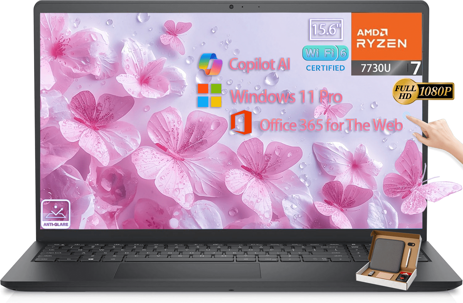 DELL INSPIRON 11 11.6型薄型/高速SSD/Office/Wi Dell Inspiron 15 Touchscreen Laptop Computer, Windows 11 Pro, AMD