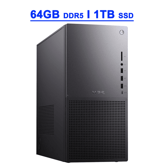 Dell XPS 8960 Premium Business Desktop Computer 13th Gen Intel 16-Core i7-13700 Processor 64GB DDR5 1TB SSD Intel UHD Graphics 770 USB-C DisplayPort Killer 1675 Wireless Win11 Black