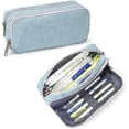 thumbnail image 1 of Della Gao Pencil Case Large Capacity Pencil Pouch for Adults (Light Blue), 1 of 12
