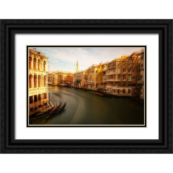 Della Latta, Massimo 14x11 Black Ornate Wood Framed with Double Matting Museum Art Print Titled - Venezia # 4