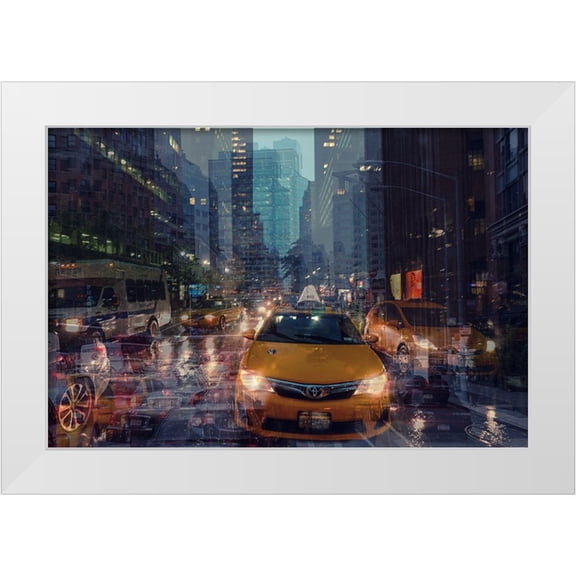 Della Latta, Massimo 24x17 White Modern Wood Framed Museum Art Print Titled - NYC 4