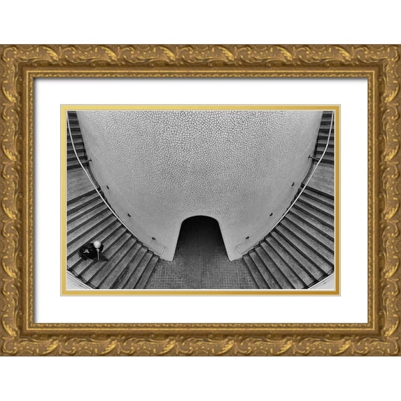Della Latta, Massimo 32x23 Gold Ornate Wood Framed with Double Matting Museum Art Print Titled - Valencia 2