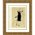thumbnail image 1 of Della-Piana, Elissa 15x18 Gold Ornate Wood Framed with Double Matting Museum Art Print Titled - Flapper Fashion IV, 1 of 4