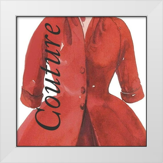 Della-Piana, Elissa 20x20 White Modern Wood Framed Museum Art Print Titled - Fashion Couture
