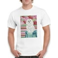 thumbnail image 1 of Della Rose Maltese T-Shirt Men -Carolee Vitaletti Designs, Male Small, 1 of 4