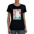 thumbnail image 1 of Della Rose Maltese T-Shirt Women -Carolee Vitaletti Designs, Female XX-Large, 1 of 4