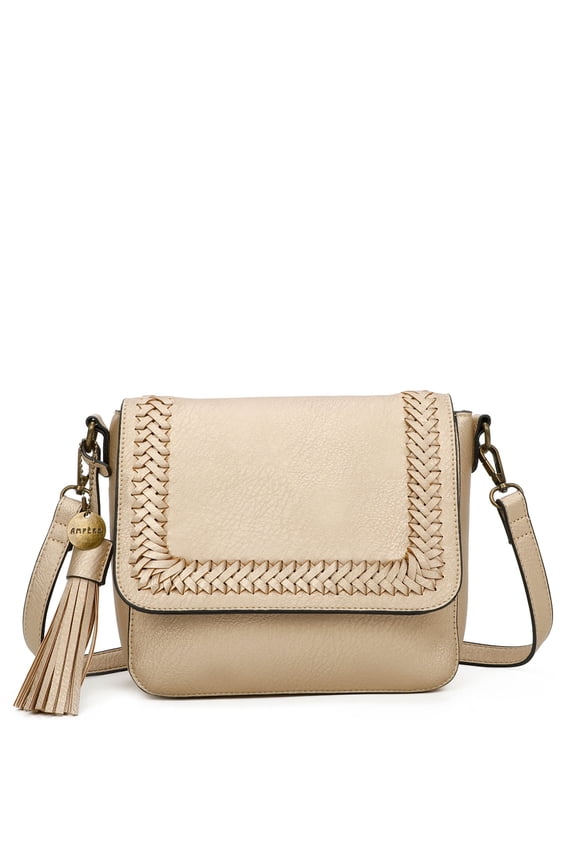 Della Womens Flap Laced Crossbody Bag by Ampere Creations - Copper