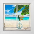thumbnail image 1 of Dellal, Remy 12x12 White Modern Wood Framed Museum Art Print Titled - Horizon tropical lI, 1 of 4