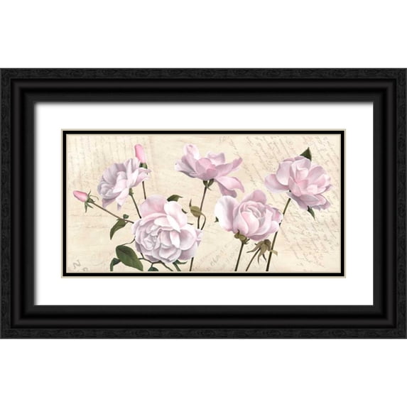 Dellal, Remy 18x11 Black Ornate Wood Framed with Double Matting Museum Art Print Titled - Classica I